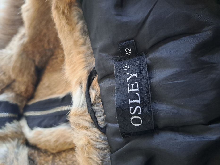 Дамско зимно яке  с естествен пух