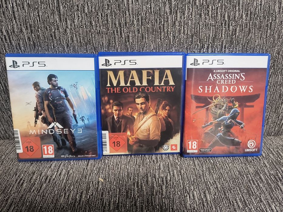Mafia the Old Country, Mindseye, Assassins creed Shadows PS5