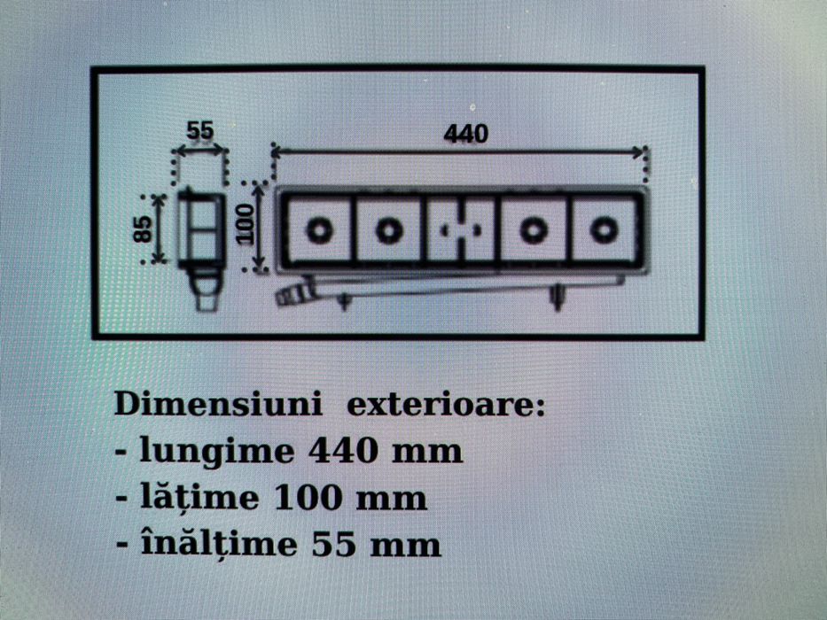 Caseta doza scurgere condens clima aer conditionat 44x10x55 nou revers