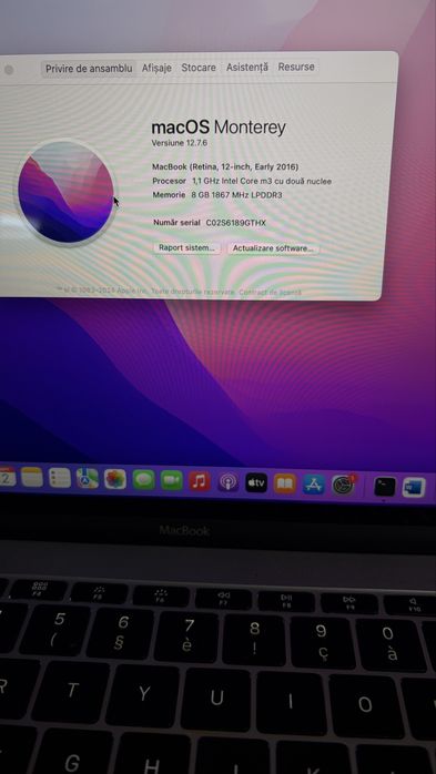Apple MacBook 12-inch Retina (Early 2016) - 8GB RAM / Intel Core m3, Roz