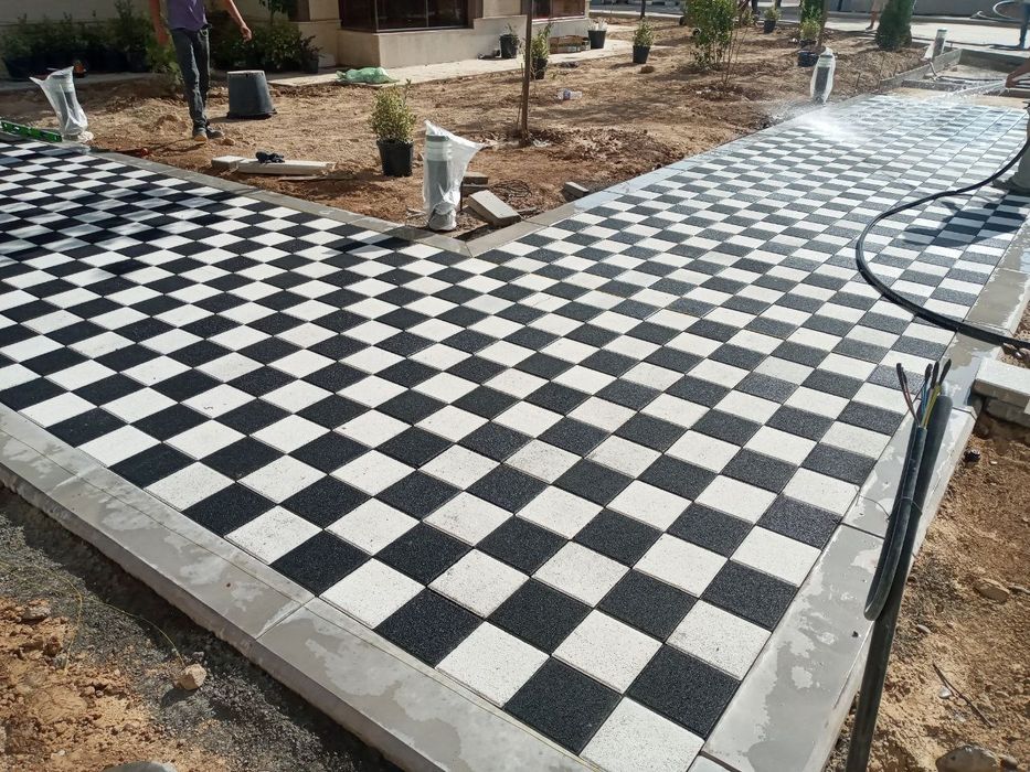 Брусчатка вибропресованные Гранит Травертин Каменный ковёр Бордюры