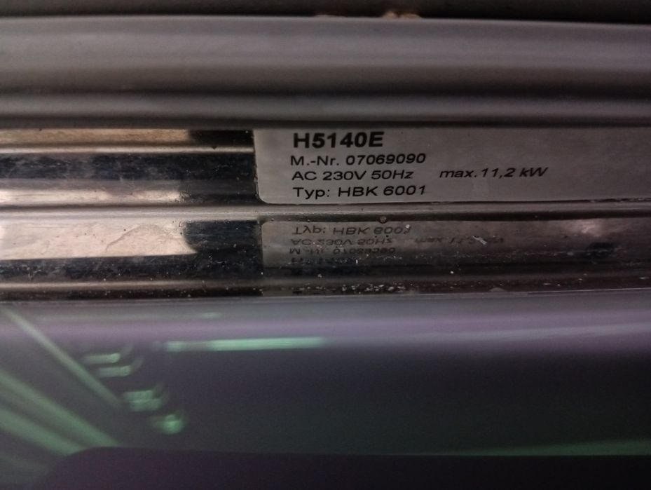 Иноксова печка за вграждане с керамичен плот Миеле Miele Made in Germany 2 години Гаранция!