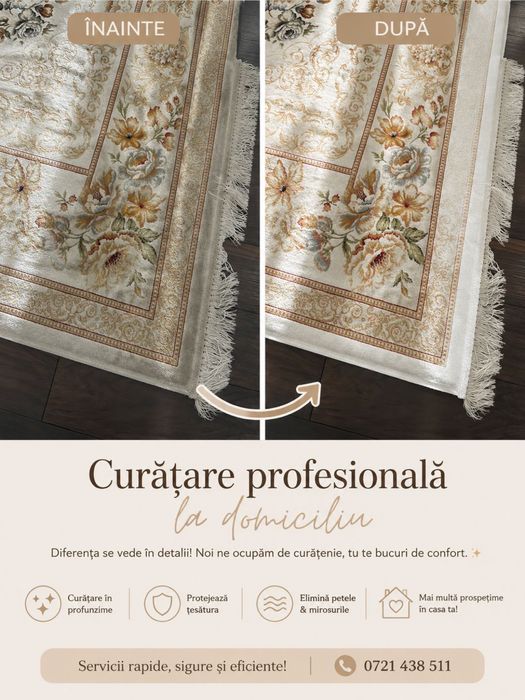 Curatare canapele/tapiterii la domiciliu