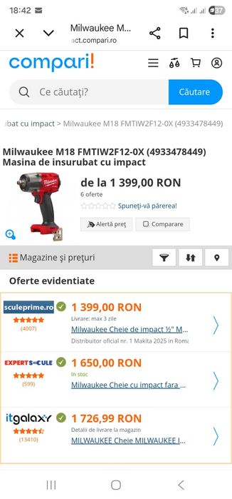 Impact milwaukee m18FMTIW2F12