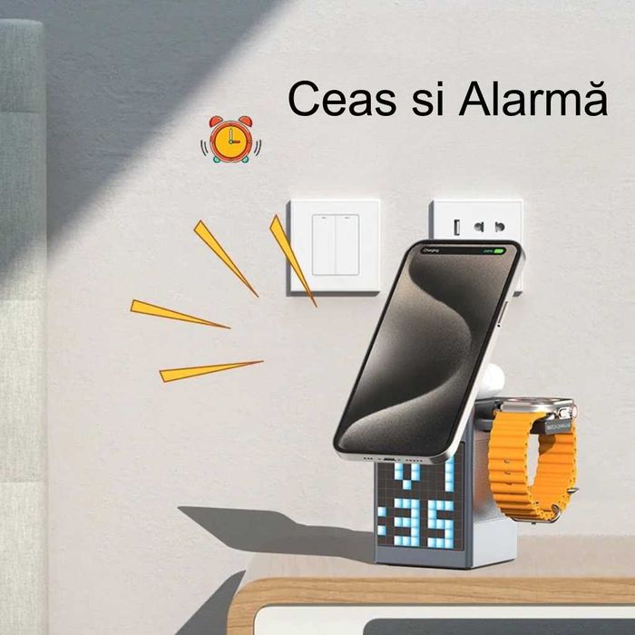 Încărcător Wireless 6 în 1 – Stație de încărcare 6in1 | GAMYS