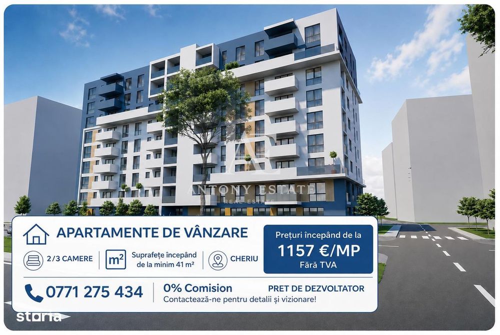 Antony Estate | Apartamente NOI - 0% Comision
