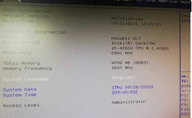 Yashi PC I5-4260u 4GB RAM