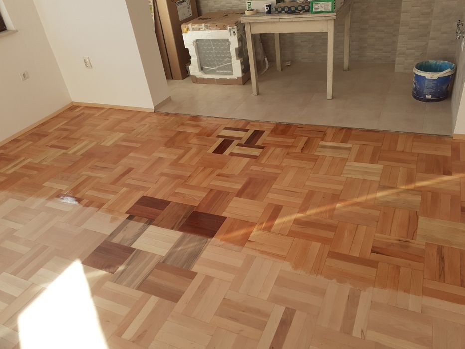 Безпрахово циклене и лакиране на паркет