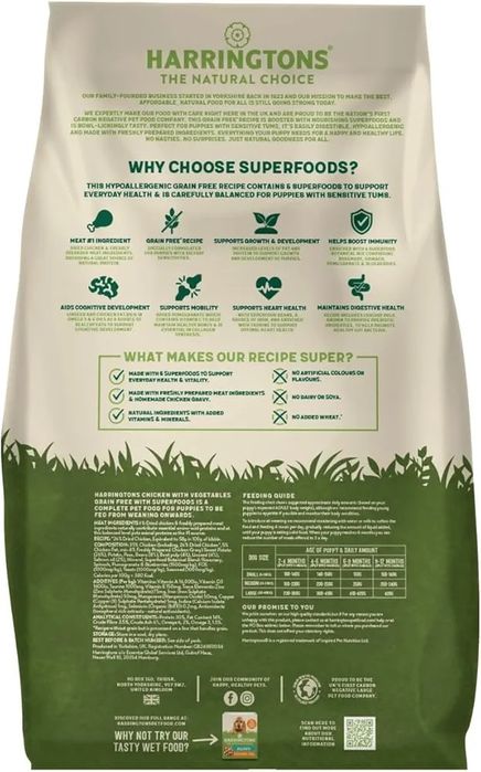 Суха храна за кучето  Harringtons Superfoods Chicken with Vegetables