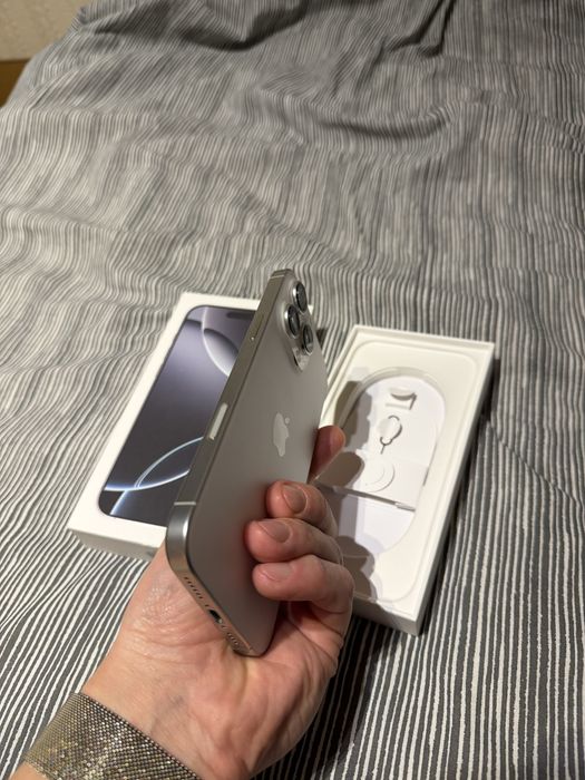 Iphone 16 pro max silver white 256gb