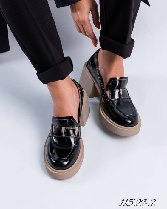 Лоферы итальянская кожа