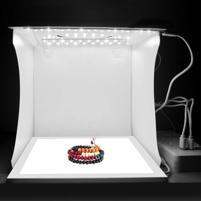 Кутия за продуктова фотография фото кутия LED light box студио бокс фотобокс продуктови снимки осветление фото студио LED кутия за снимки