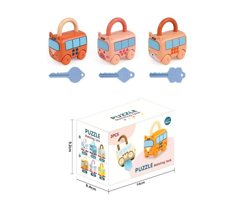 Jucarie Educativa "Lacate si chei" –Asociere dupa Cifra –Masinute,+18m