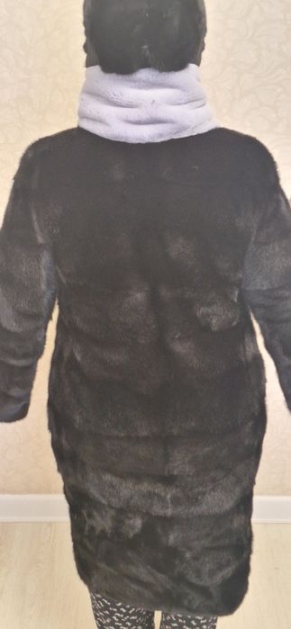 Шуба с шапкой все норка