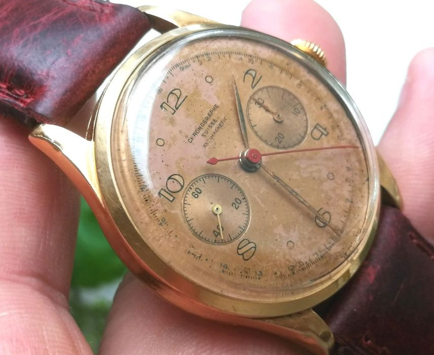 Ceas Cronograf carcasa din  Aur 18K