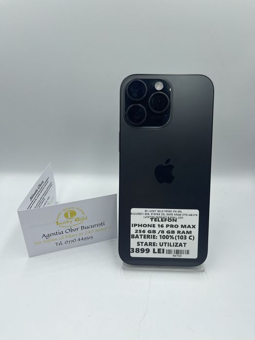 Iphone 16 Pro Max 256Gb / 100% Bat (103C) #54733