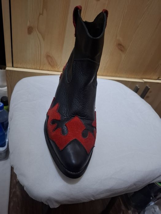 Сапоги кожаные утеплённые