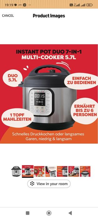 Мультиварка скороварка instant pot