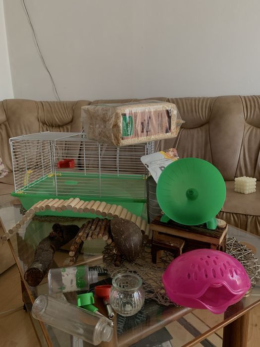 Cușcă pentru hamsteri + accesorii