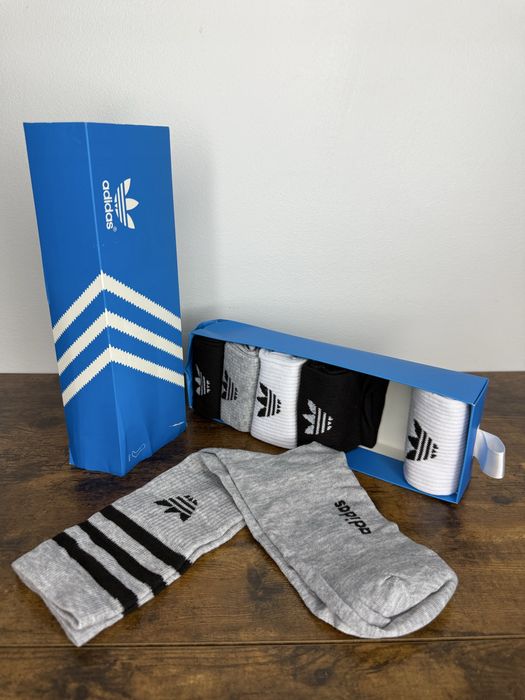 Set 6 perechi sosete ADIDAS calitate deosebita cadoul perfect