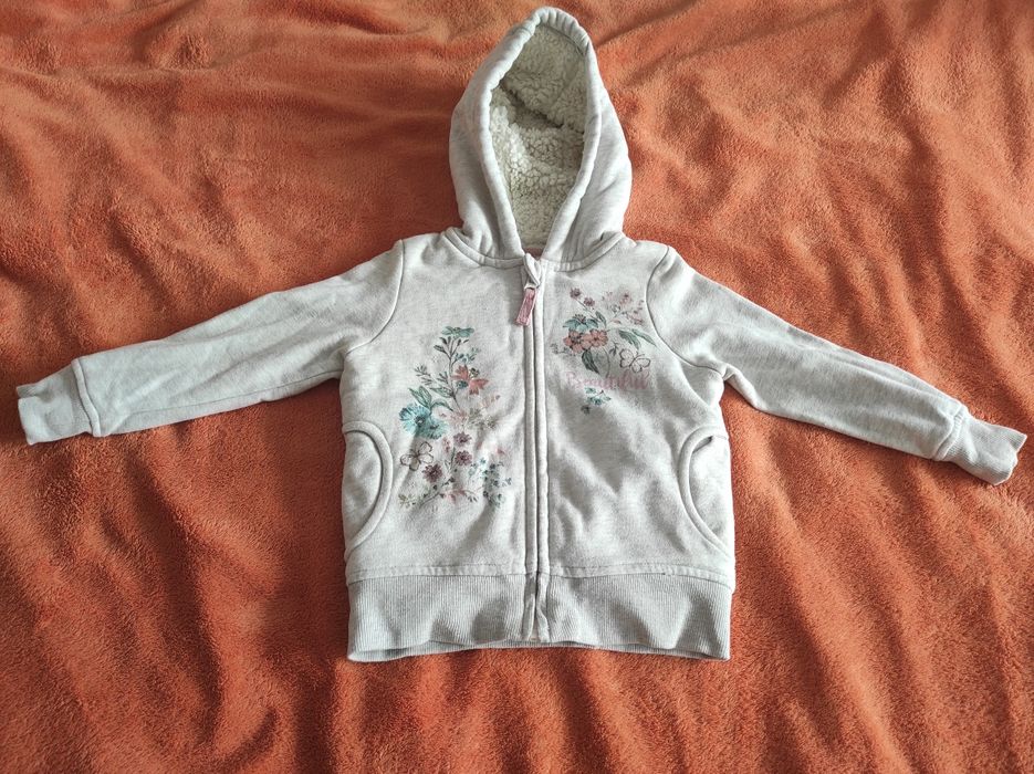 Ватиран суичър за момиче 98-104