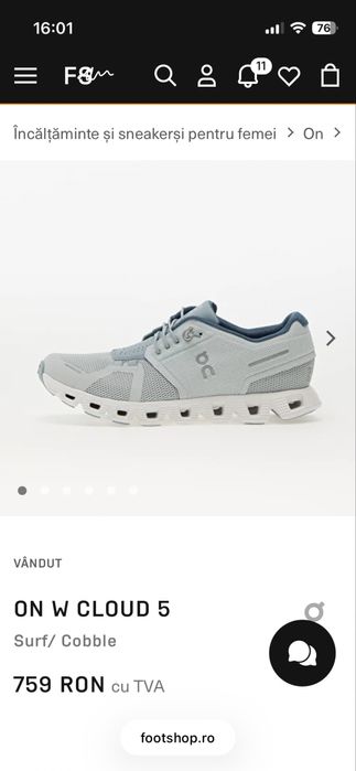 On Cloud 5 Surf/Cobble 41