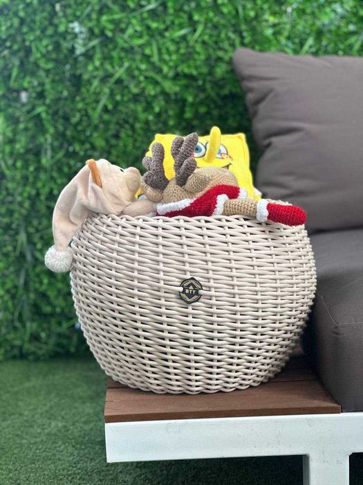 Кашпо ручной работы из ротанговой нити — украшение вашего дома