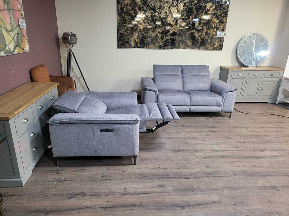 Сив комплект от плат двойка и фотьойл с електрически релакс механизъм