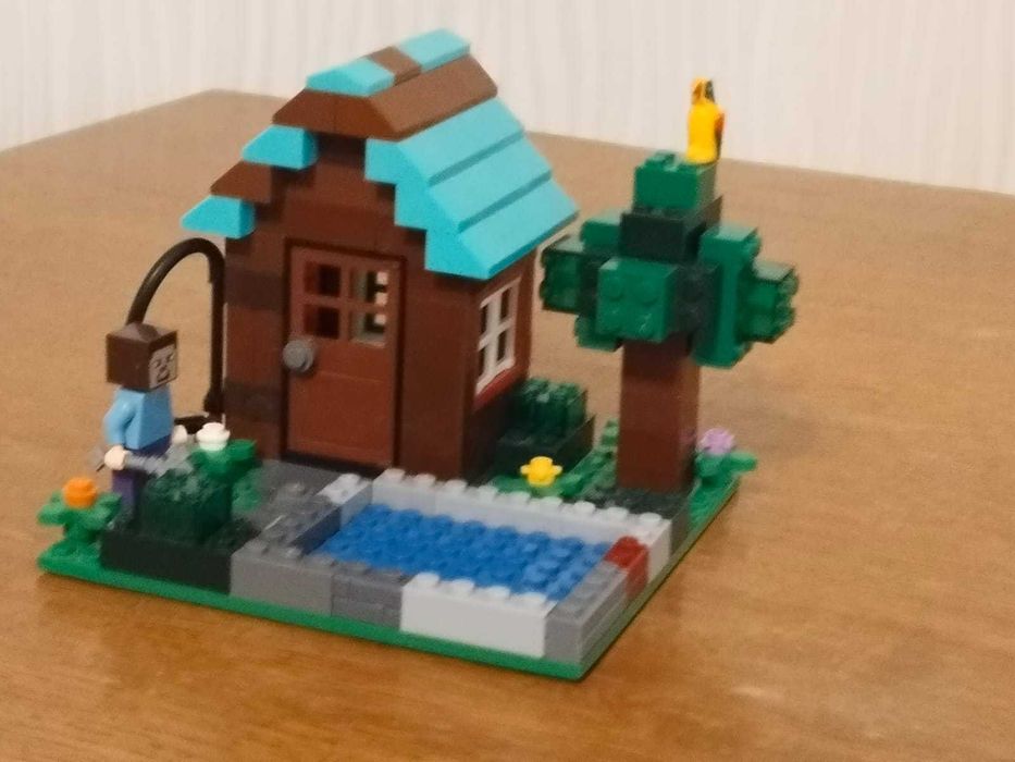 Лего дом с бассейном