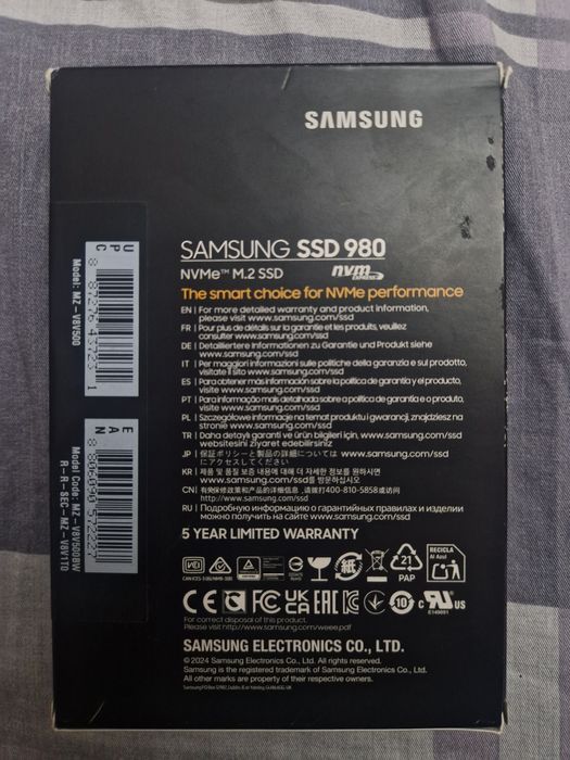 ssd samsung 980 500 gb m2