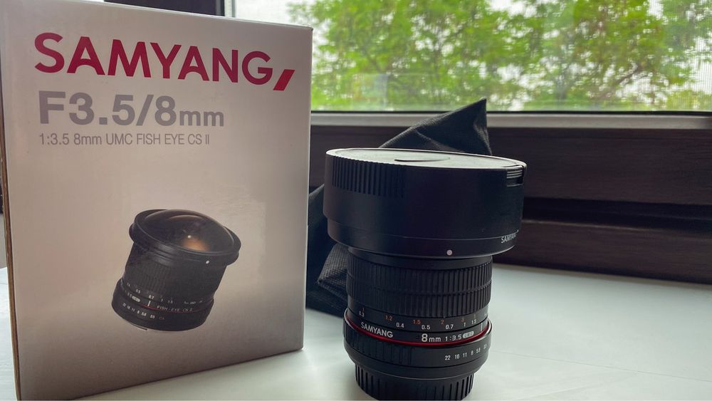 Obiectiv Samyang Fish Eye 8mm DSLR UMC F3.5 CS II Montura Canon EF