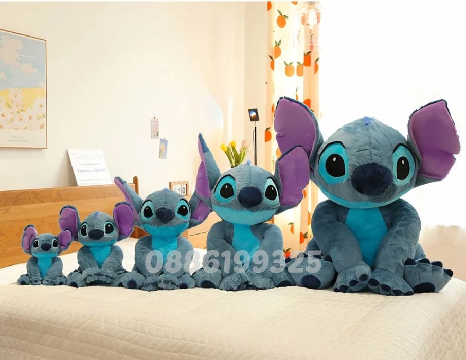 Голям плюшен Стич, 60см Плюшени играчки Лило и Стич Lilo Stitch Плюшен