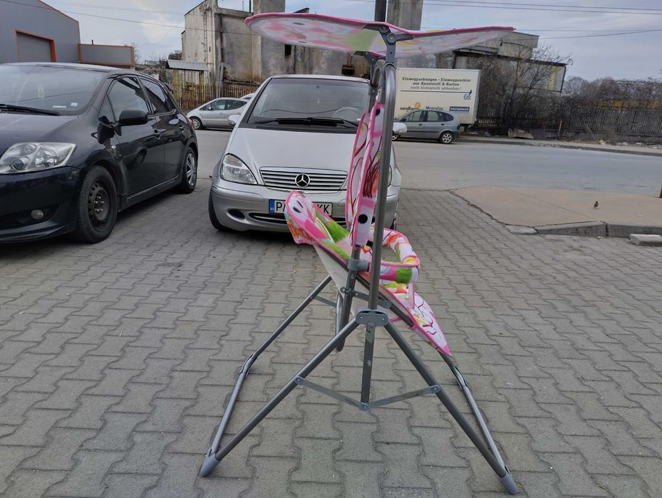 MONI Градинска люлка със сенник FUNNY розов