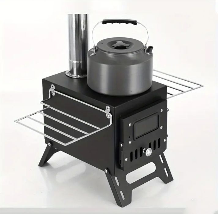Портативная кемпинговая печь дровяная для палатки новый