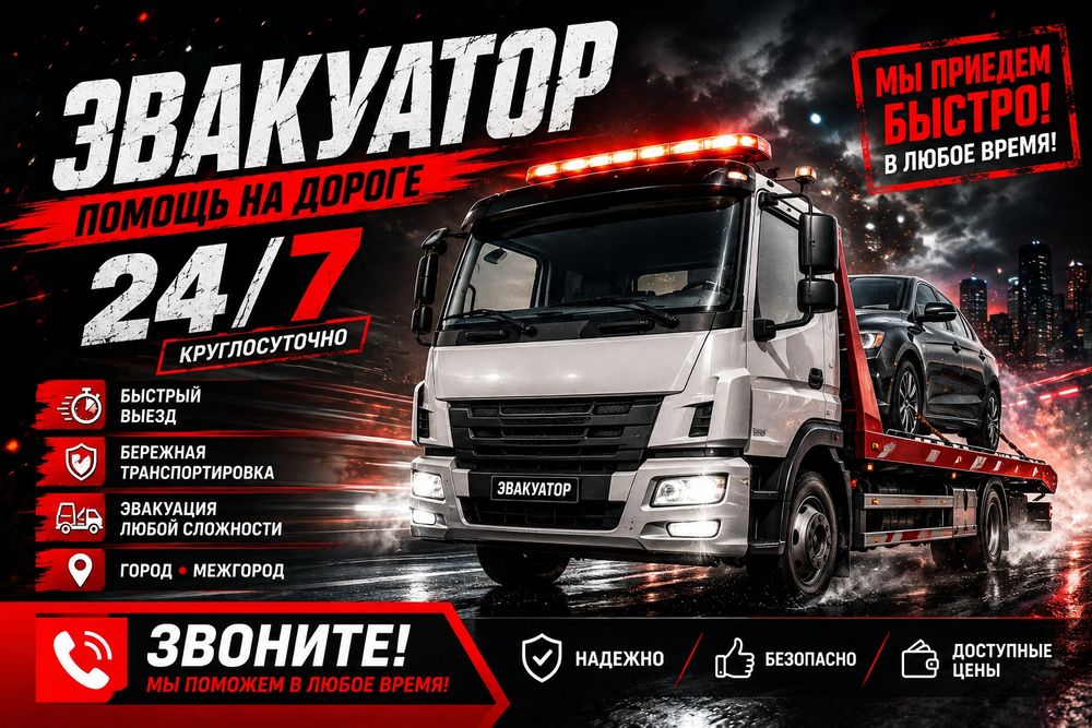 Эвакуатор круглосуточно