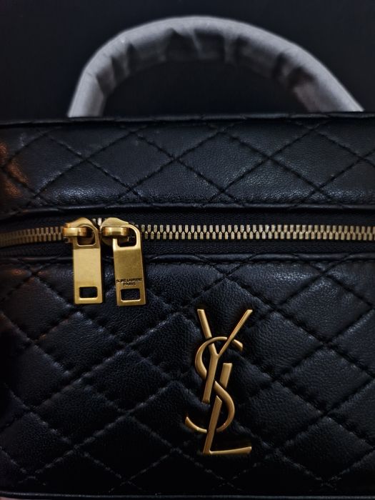 Saint Laurent Gaby Vanity Bag in Lambskin Black