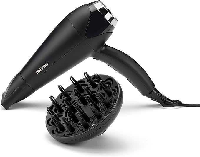 Сешоар BaByliss D572DE Turbo Smooth 2200, мощен и ултра лек, черен