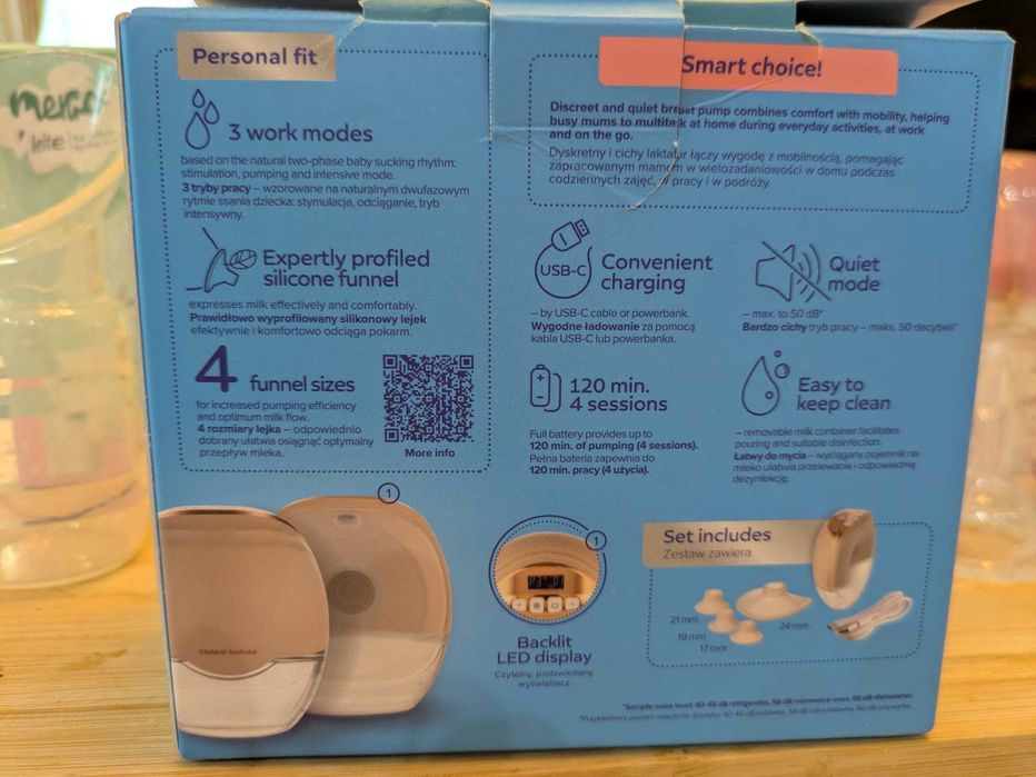 Преносима електрическа помпа за кърма Canpol babies, без ръце