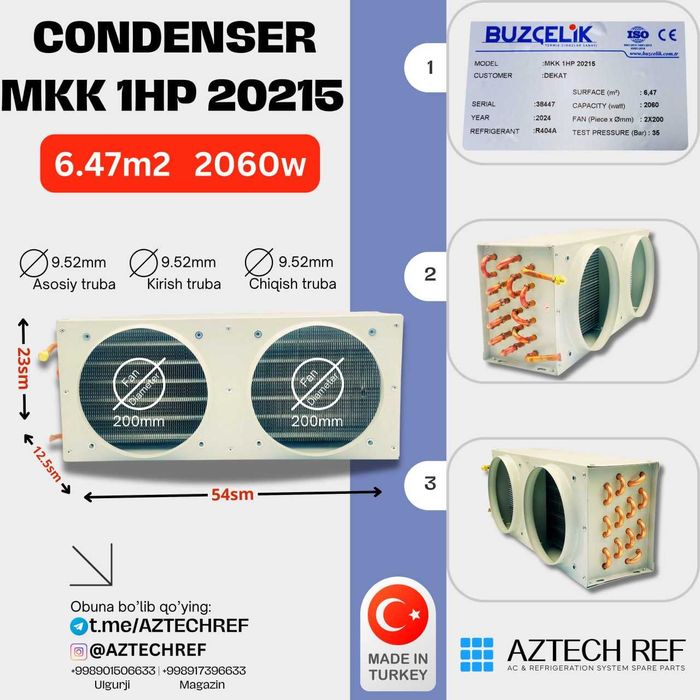 BUZÇELIK компанияси испарителлари сотувда!