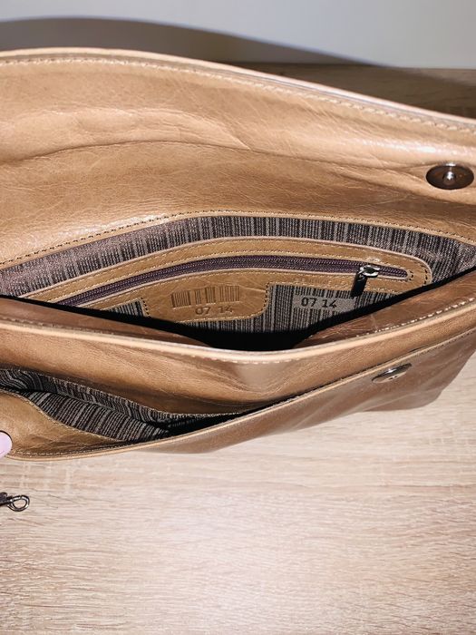 Мини клъч, естествена кожа