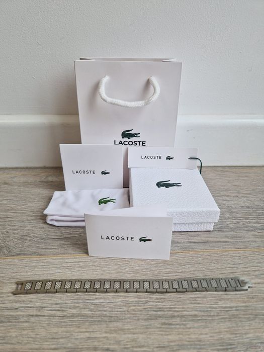Bratara Lacoste - 21cm - Argintiu