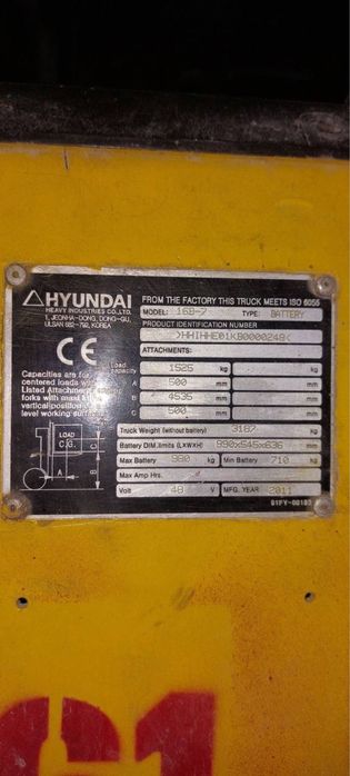 Срочно продам видочный погрузчик Hyundai 1.5T