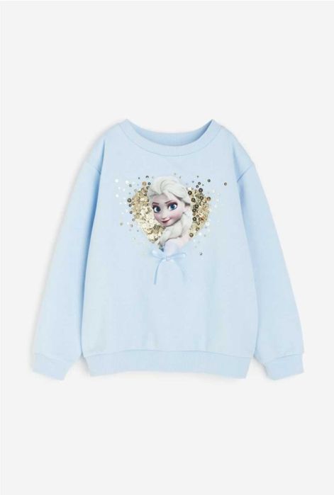 Ватирана блуза за момиче с Елза, НМ, 110/116см, 122/128, 134/140