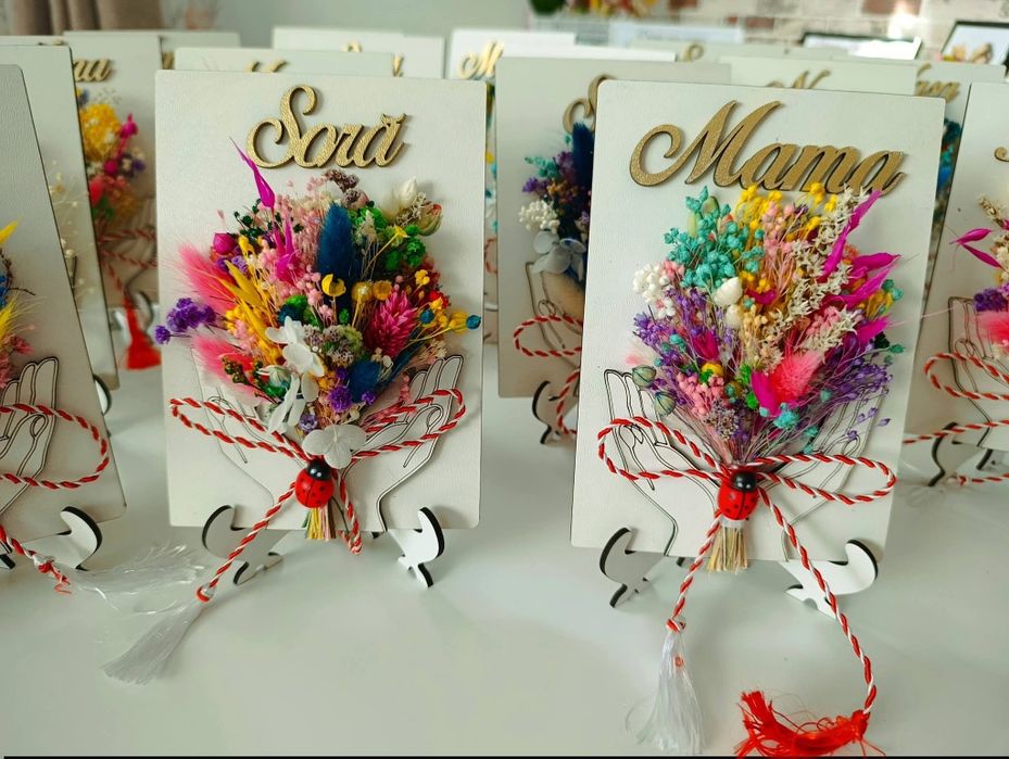 Decorațiuni handmade mărțișor