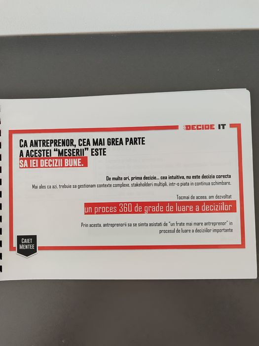 Set 2 Manuale curs Business mentors și Decide IT