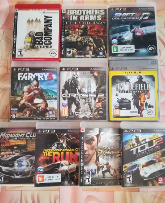 Play station 3 непрошитая с дисками