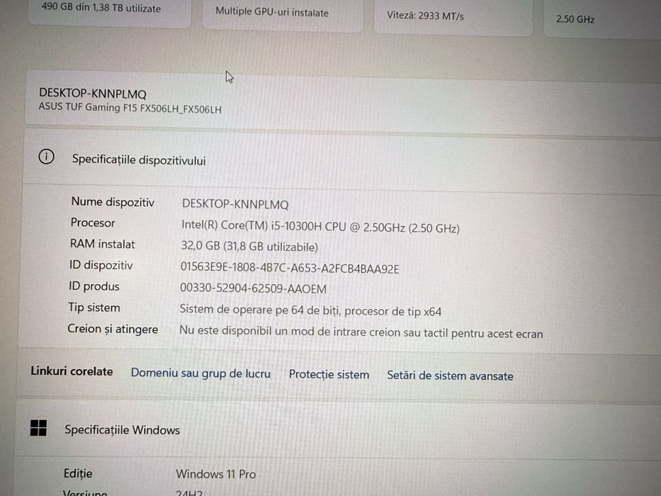 laptop asus tuf gaming f15