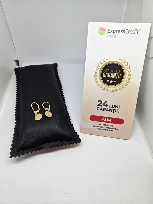 Cercei aur 14k 1.98gr (Ag1 Alexandru b53674.10)*Garantie 2 ani
