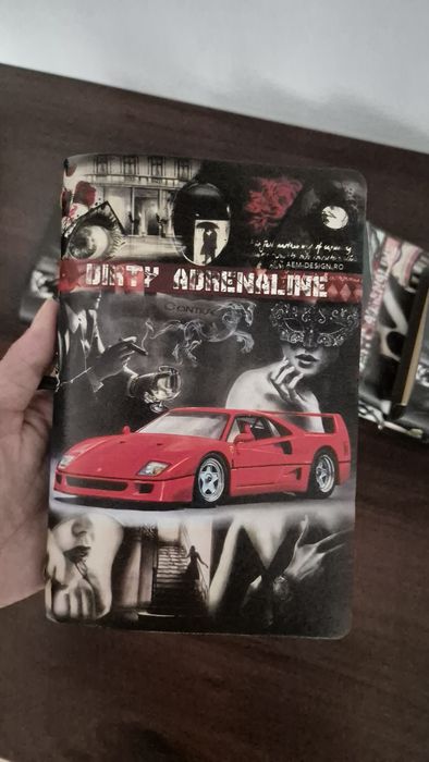 Agenda A6 piele Ferrari F40 - cadou pentru pasionatii auto