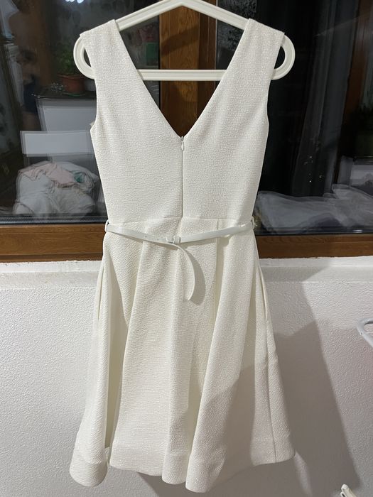 Rochie cununie/mireasa scurta cu buzunare